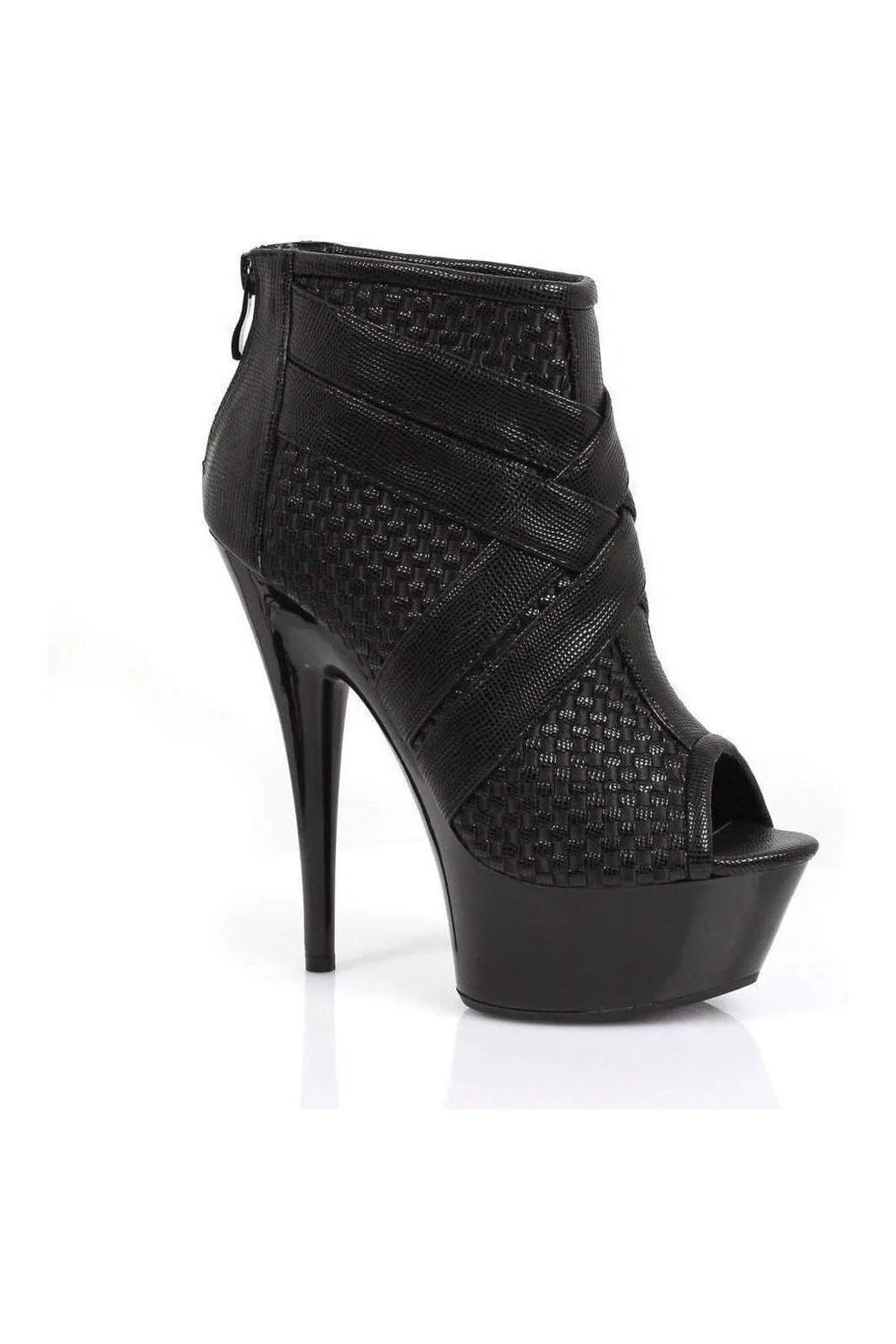 609-MONIC Ankle Boots  | Black  Patent
