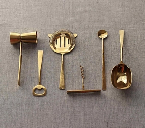 BAR TOOLS SET OF 6 - GOLD