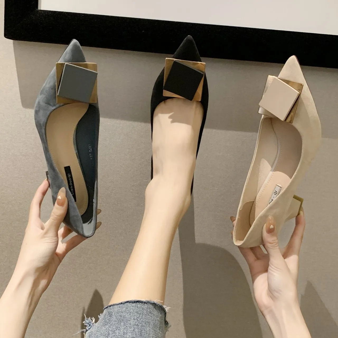 Business Casual Womens Shoes Pointed Toe High Heels