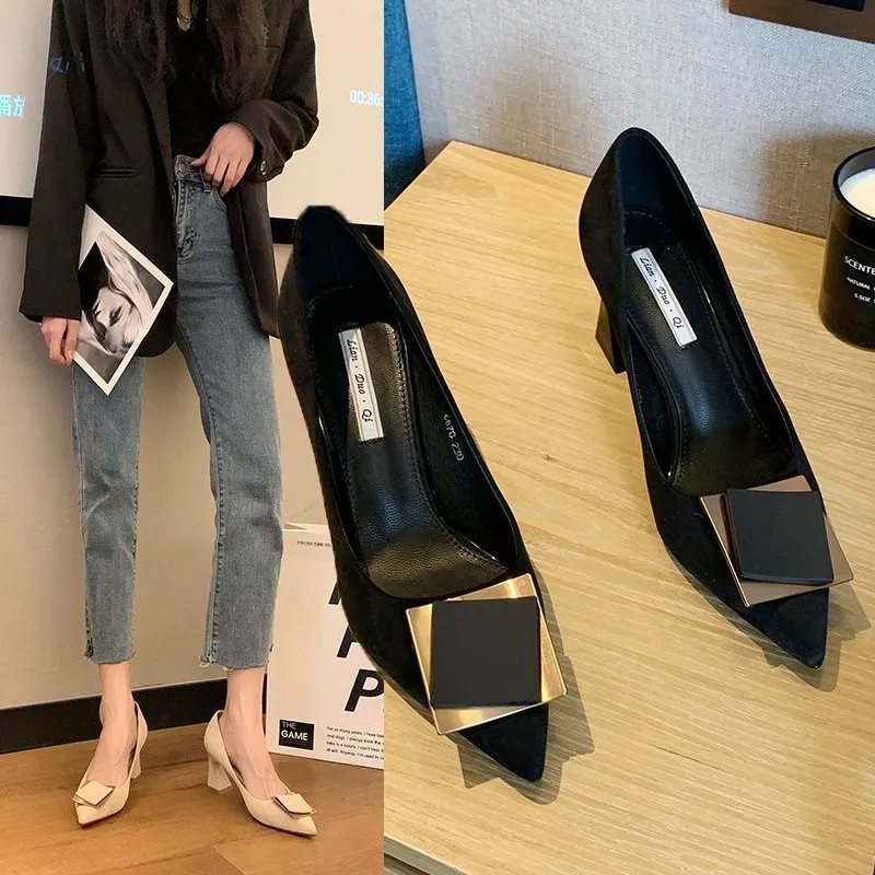 Business Casual Womens Shoes Pointed Toe High Heels