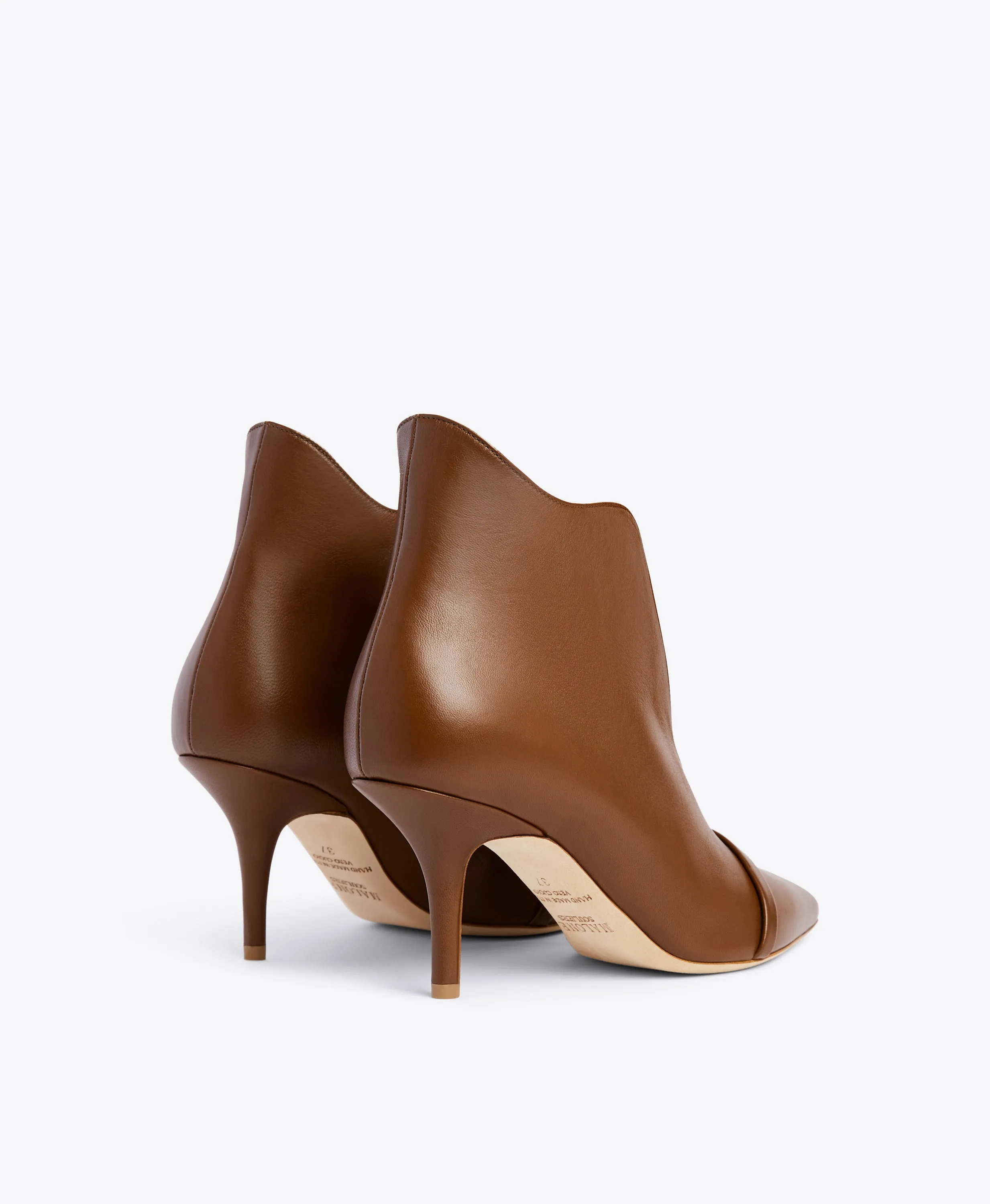 Cora 70 Brown Leather Ankle Boots