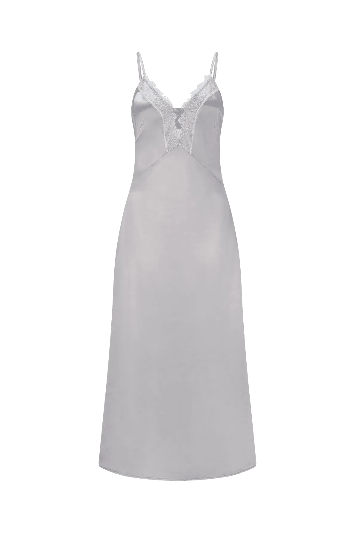 CURAAE Camellia Midi Dress in Silver