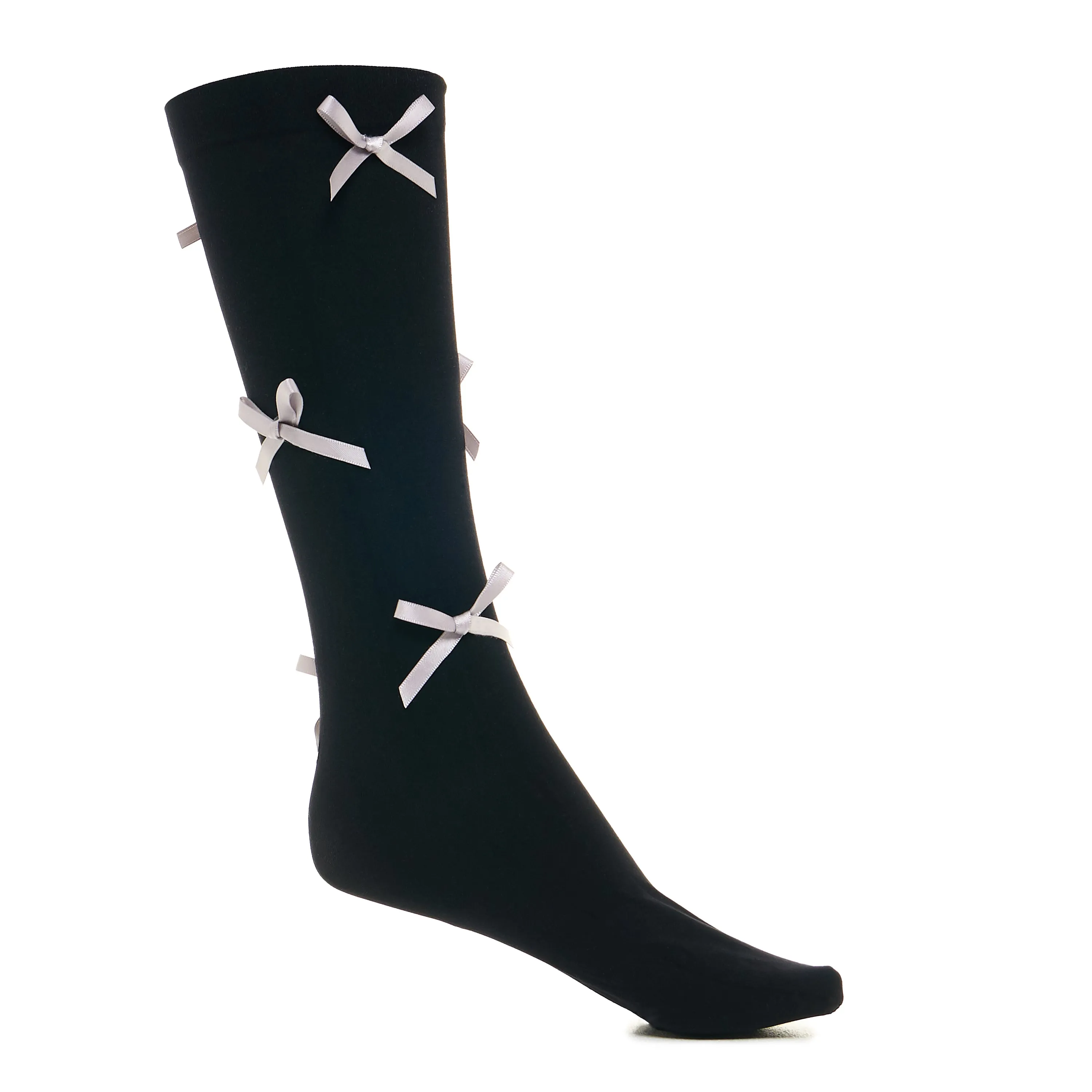Cutesy Black Bow Socks
