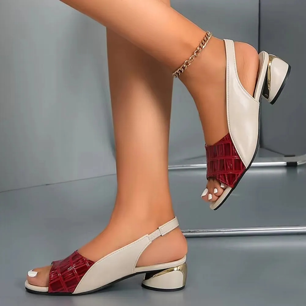 Fashion Women Mid Heels Sandals