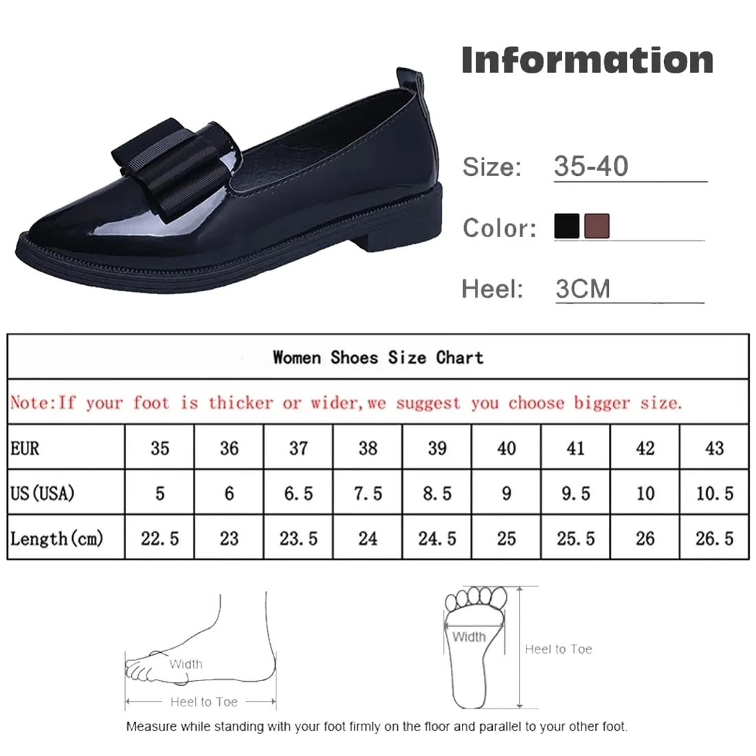 Flats Thick Heel shoes