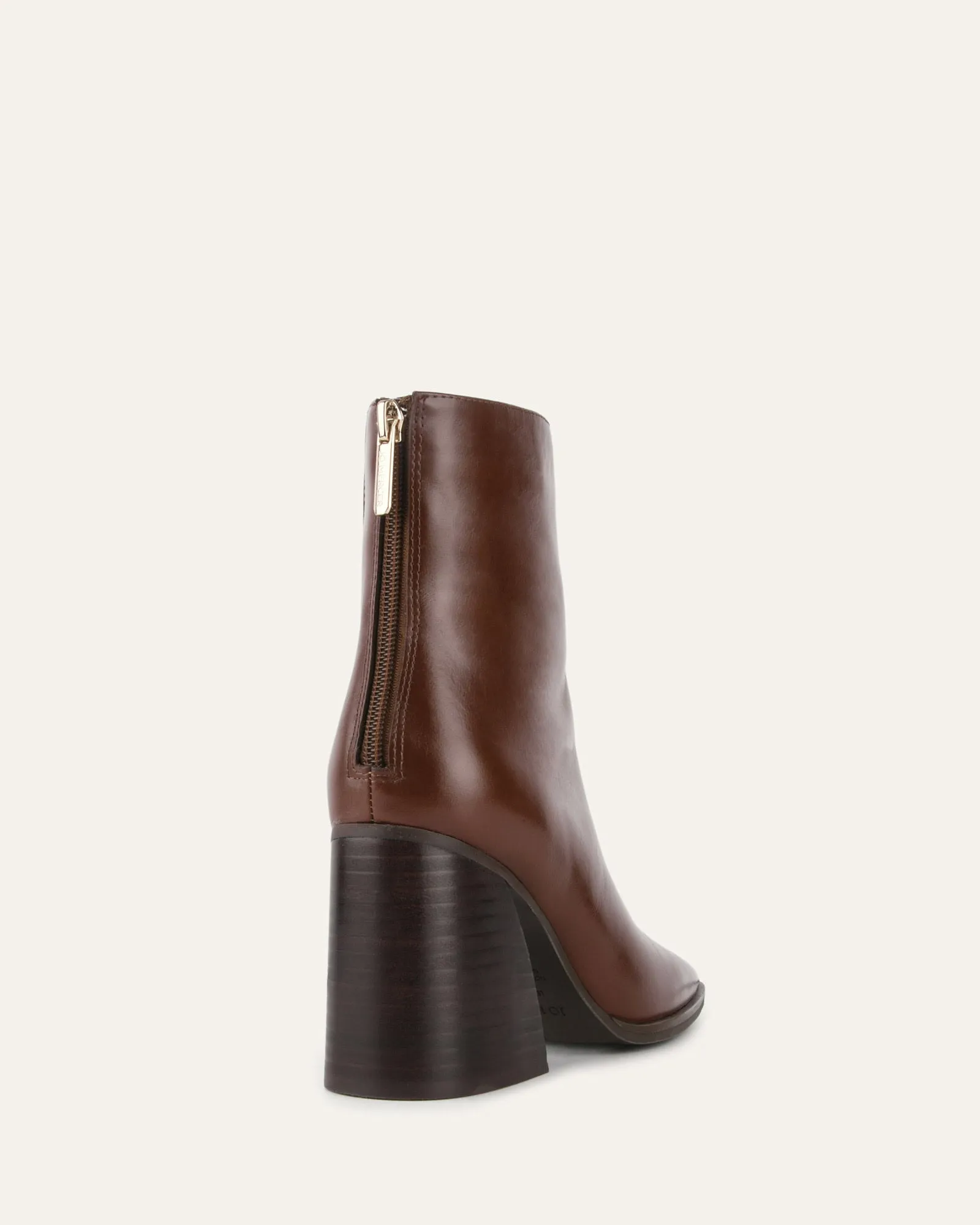 HATTIE HIGH ANKLE BOOTS CHESTNUT LEATHER