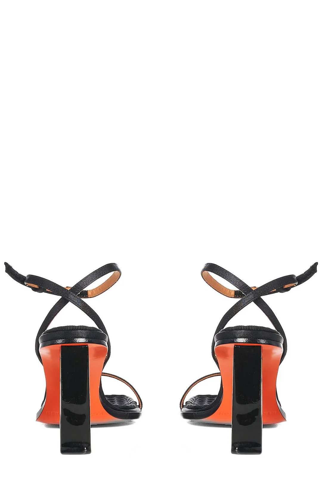 Heron Preston Bubble-Level Cut-Out Heeled Sandals