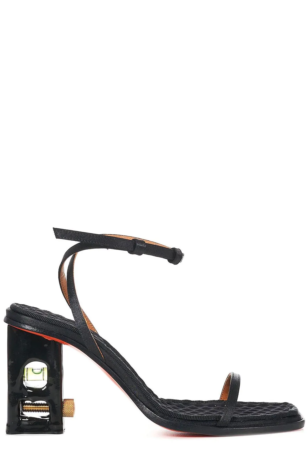 Heron Preston Bubble-Level Cut-Out Heeled Sandals