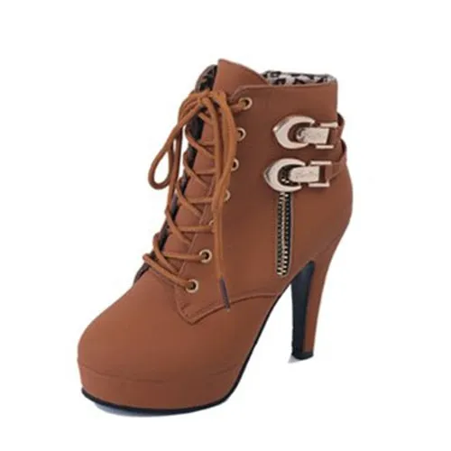 High Heels Female Short Boot
