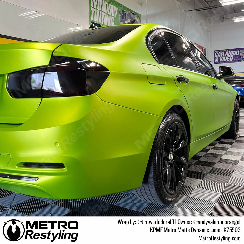 KPMF K75500 Metro Matte Dynamic Lime Vinyl Wrap | K75503