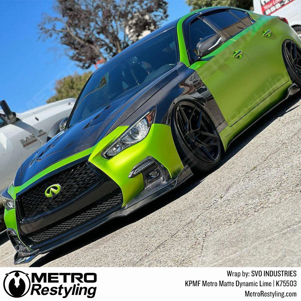 KPMF K75500 Metro Matte Dynamic Lime Vinyl Wrap | K75503