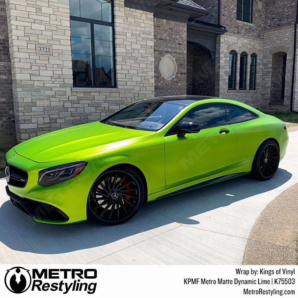 KPMF K75500 Metro Matte Dynamic Lime Vinyl Wrap | K75503