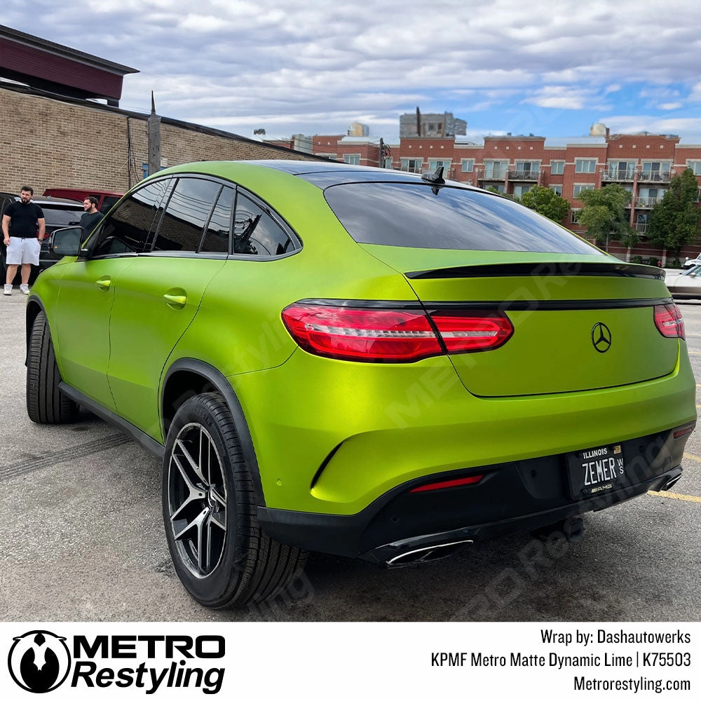 KPMF K75500 Metro Matte Dynamic Lime Vinyl Wrap | K75503