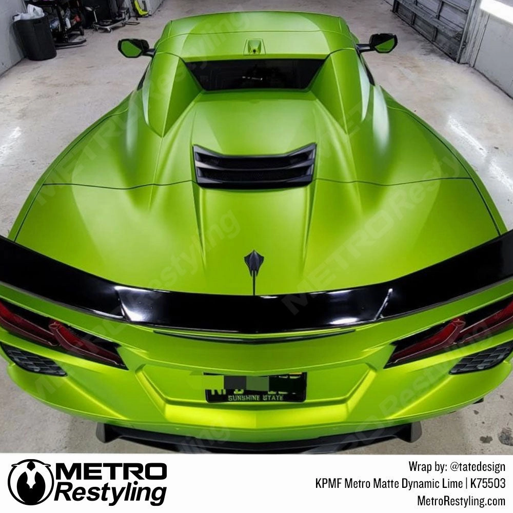 KPMF K75500 Metro Matte Dynamic Lime Vinyl Wrap | K75503