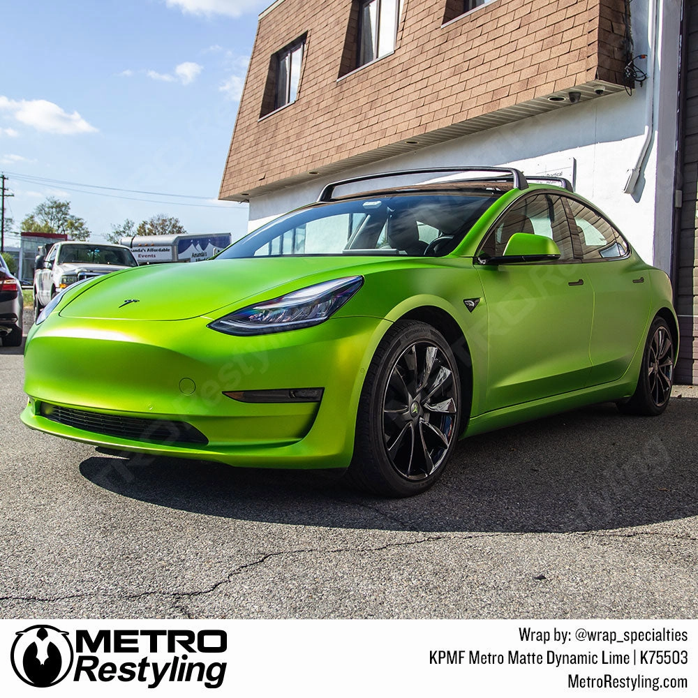 KPMF K75500 Metro Matte Dynamic Lime Vinyl Wrap | K75503