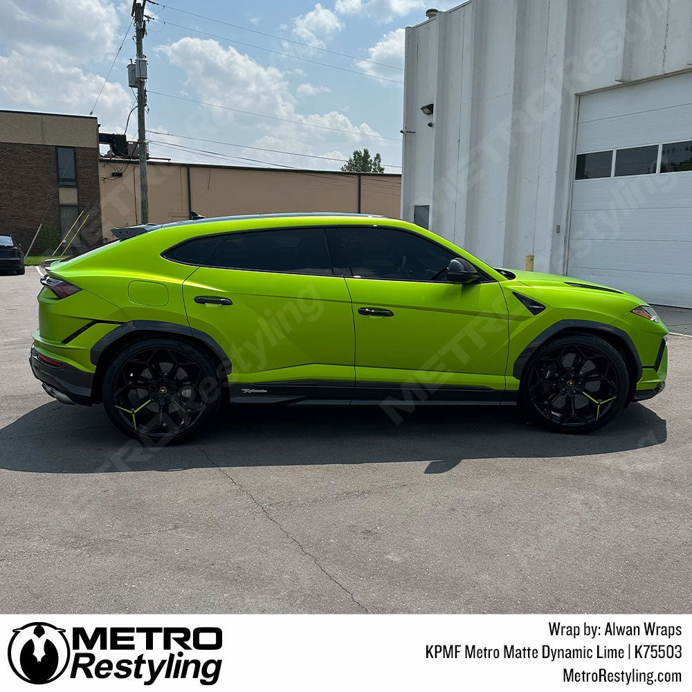 KPMF K75500 Metro Matte Dynamic Lime Vinyl Wrap | K75503