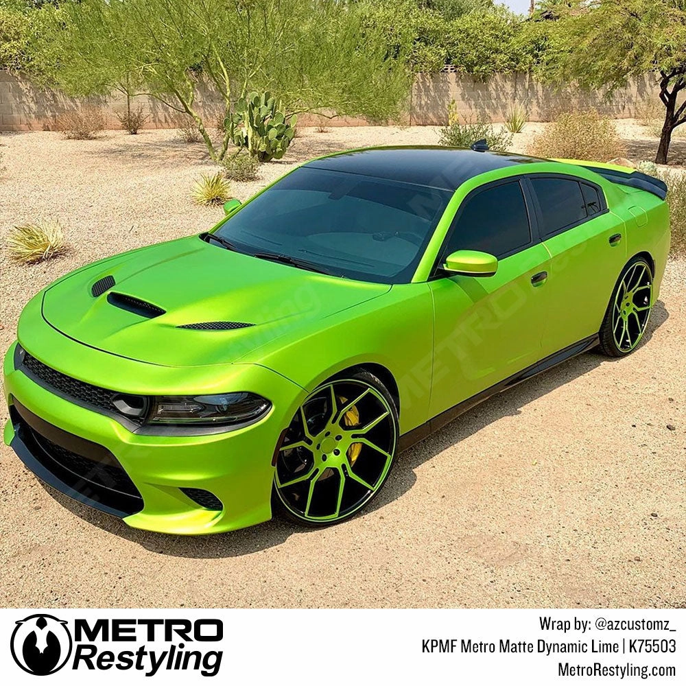 KPMF K75500 Metro Matte Dynamic Lime Vinyl Wrap | K75503