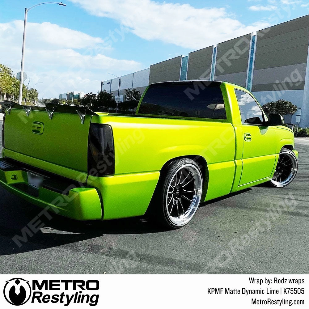 KPMF K75500 Metro Matte Dynamic Lime Vinyl Wrap | K75503