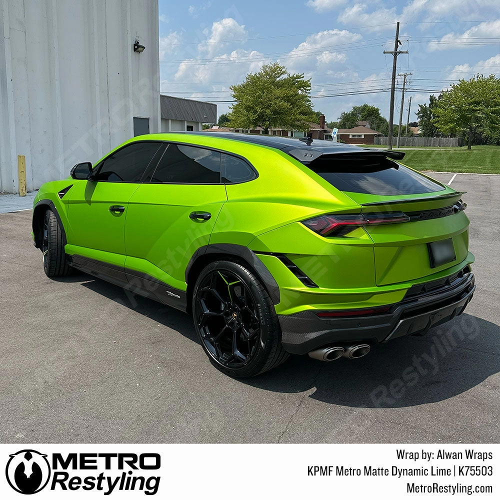 KPMF K75500 Metro Matte Dynamic Lime Vinyl Wrap | K75503
