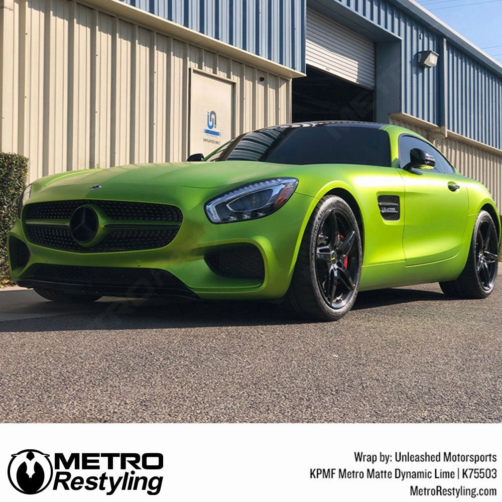 KPMF K75500 Metro Matte Dynamic Lime Vinyl Wrap | K75503