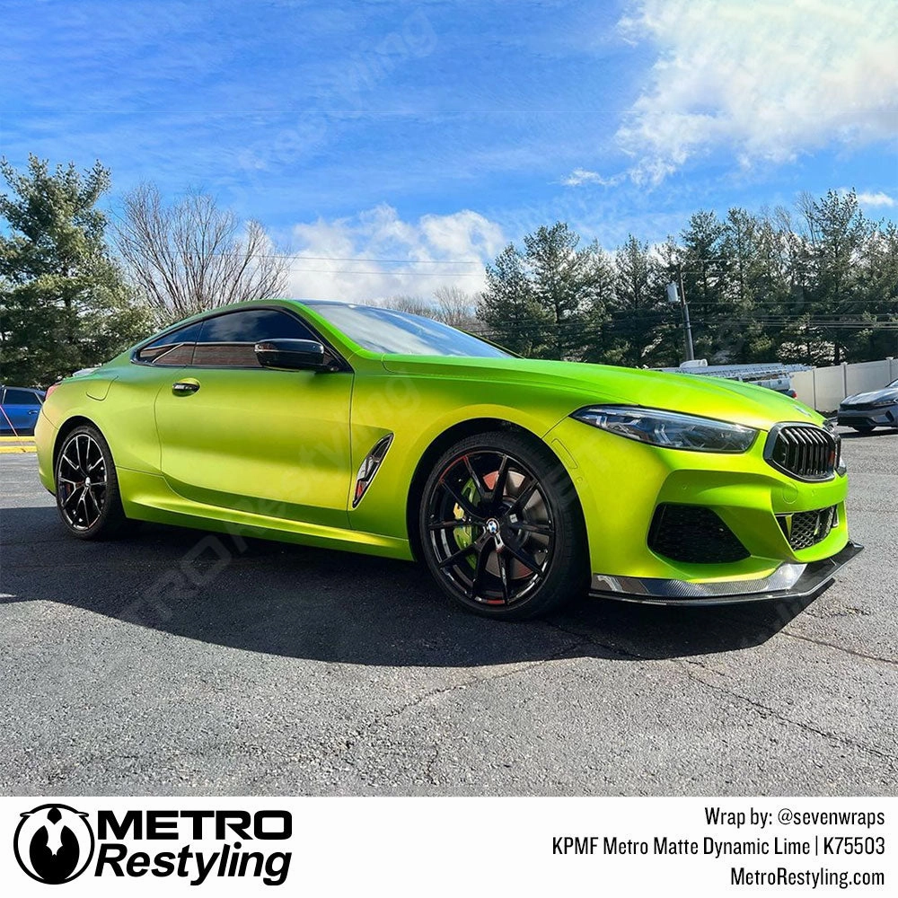 KPMF K75500 Metro Matte Dynamic Lime Vinyl Wrap | K75503