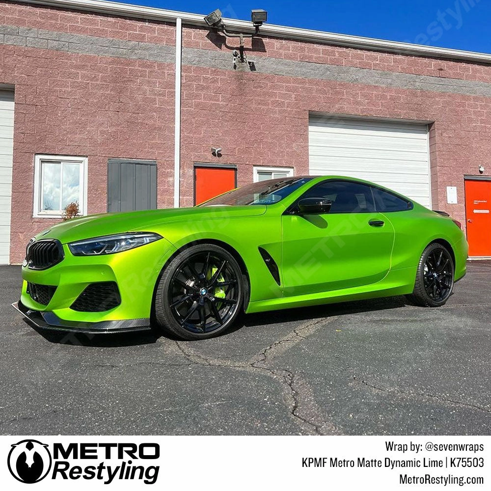 KPMF K75500 Metro Matte Dynamic Lime Vinyl Wrap | K75503