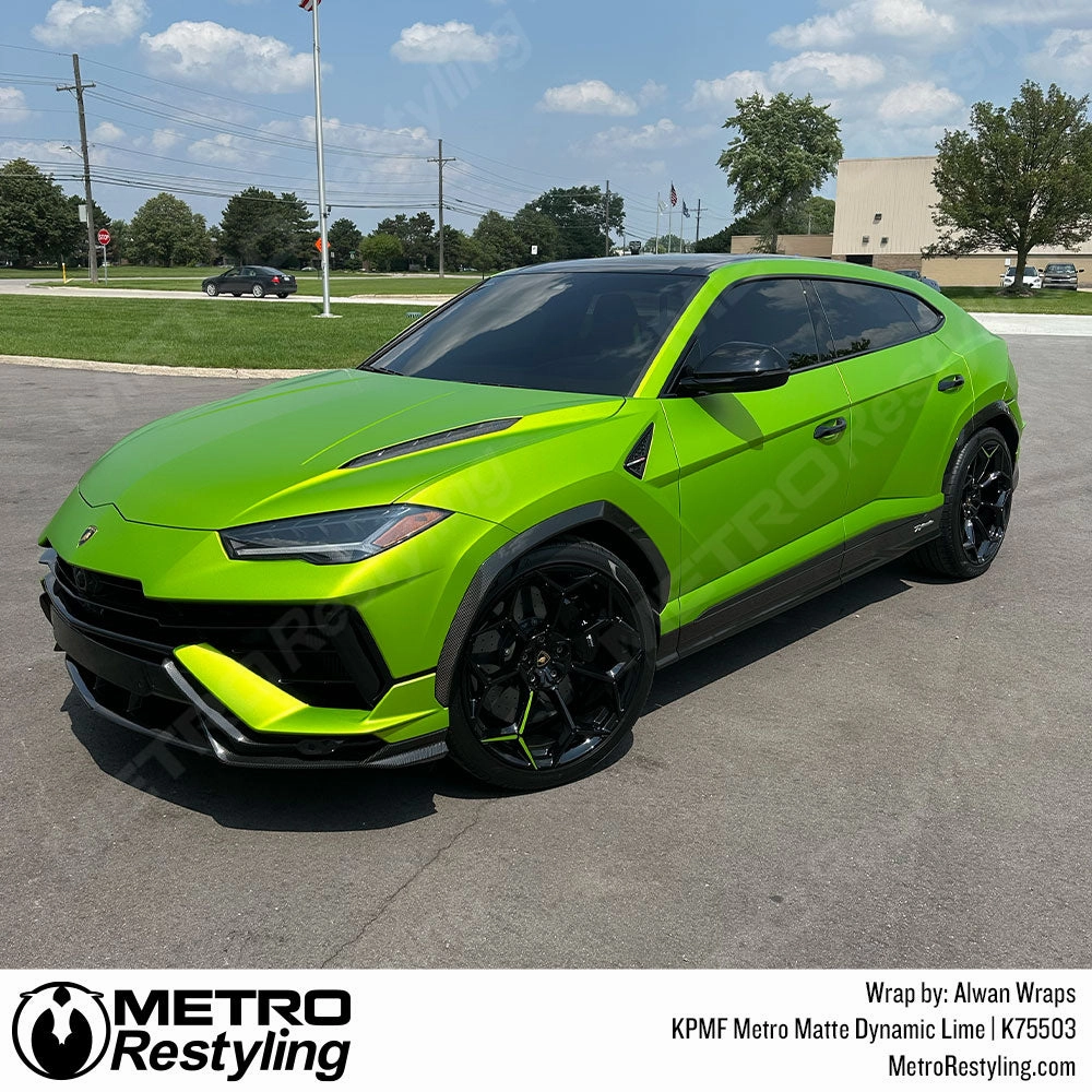 KPMF K75500 Metro Matte Dynamic Lime Vinyl Wrap | K75503
