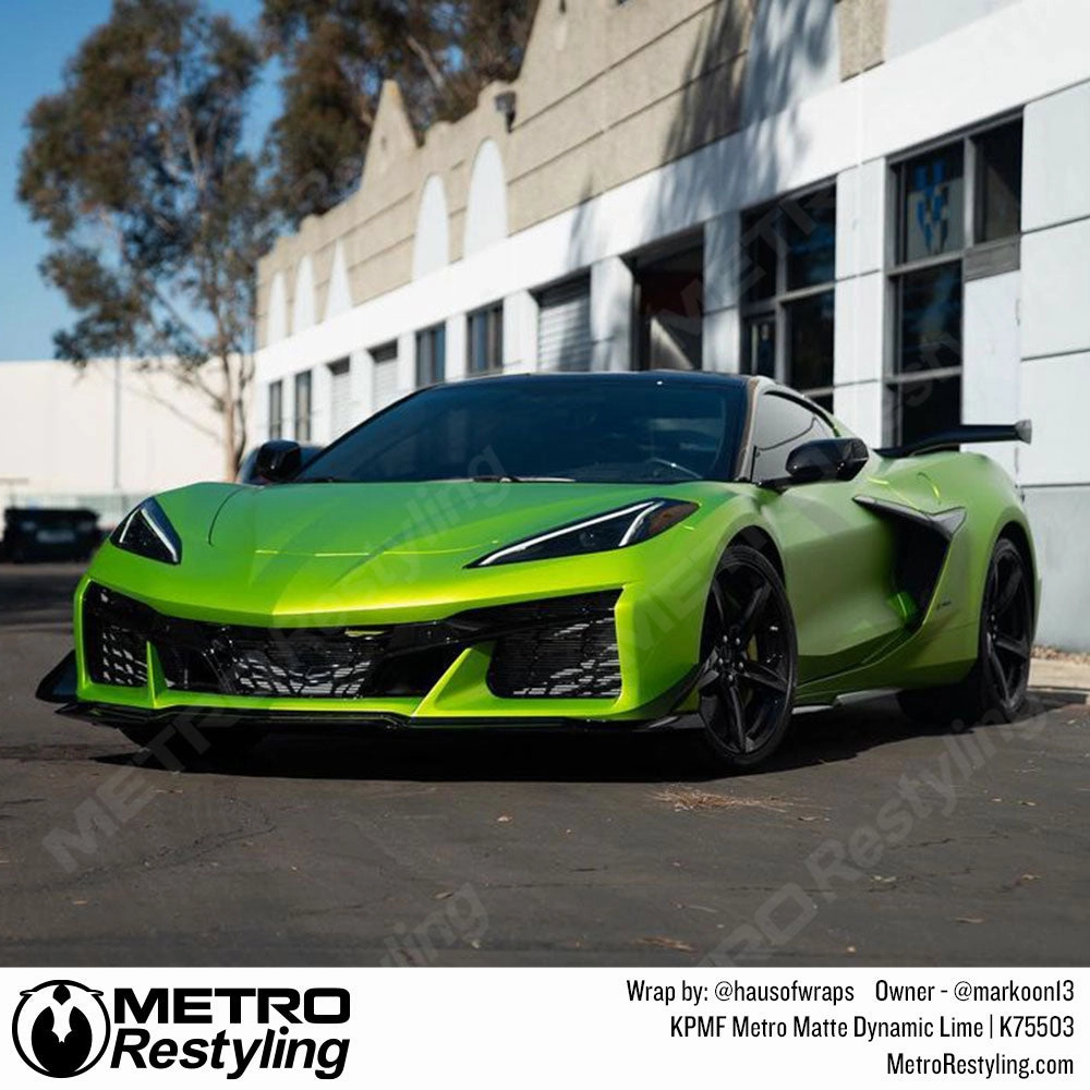 KPMF K75500 Metro Matte Dynamic Lime Vinyl Wrap | K75503