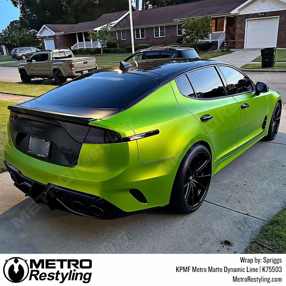 KPMF K75500 Metro Matte Dynamic Lime Vinyl Wrap | K75503