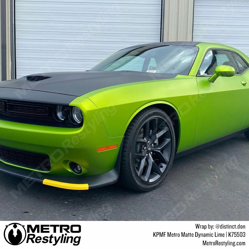 KPMF K75500 Metro Matte Dynamic Lime Vinyl Wrap | K75503