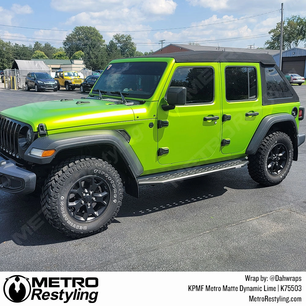 KPMF K75500 Metro Matte Dynamic Lime Vinyl Wrap | K75503