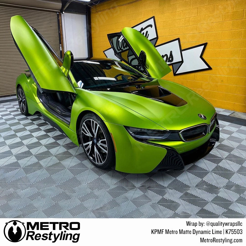 KPMF K75500 Metro Matte Dynamic Lime Vinyl Wrap | K75503