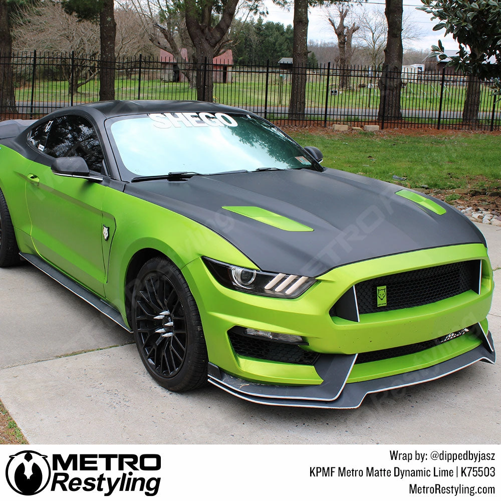 KPMF K75500 Metro Matte Dynamic Lime Vinyl Wrap | K75503