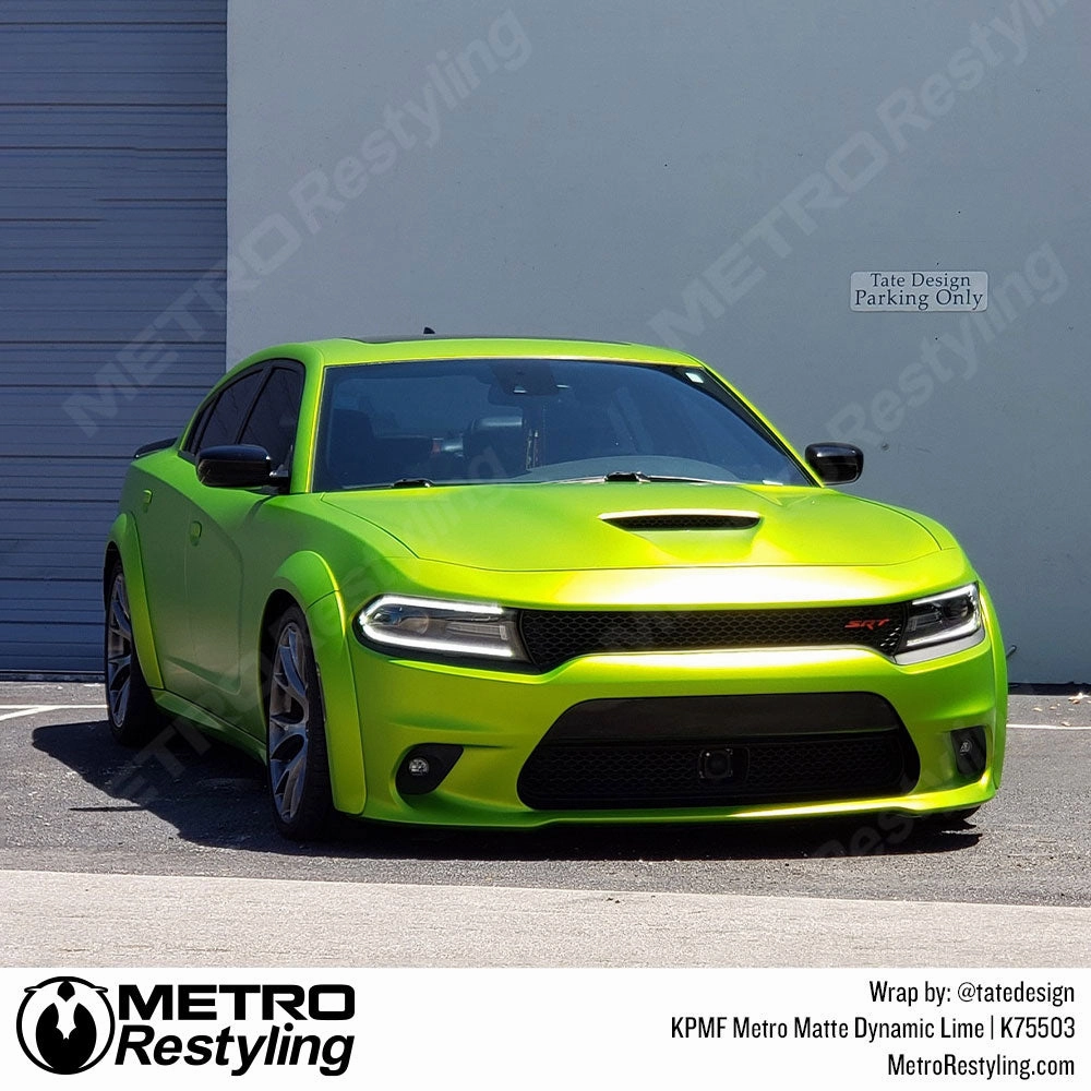 KPMF K75500 Metro Matte Dynamic Lime Vinyl Wrap | K75503
