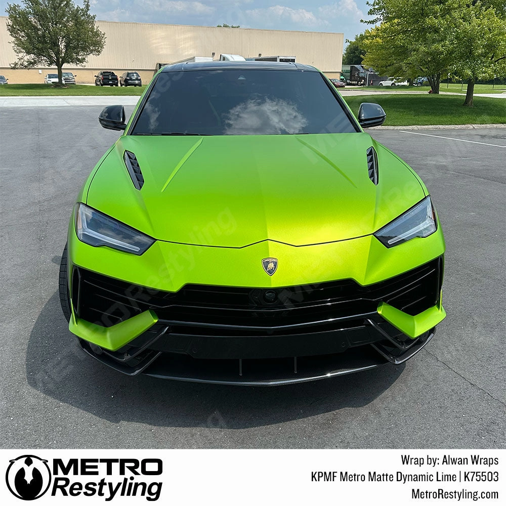 KPMF K75500 Metro Matte Dynamic Lime Vinyl Wrap | K75503