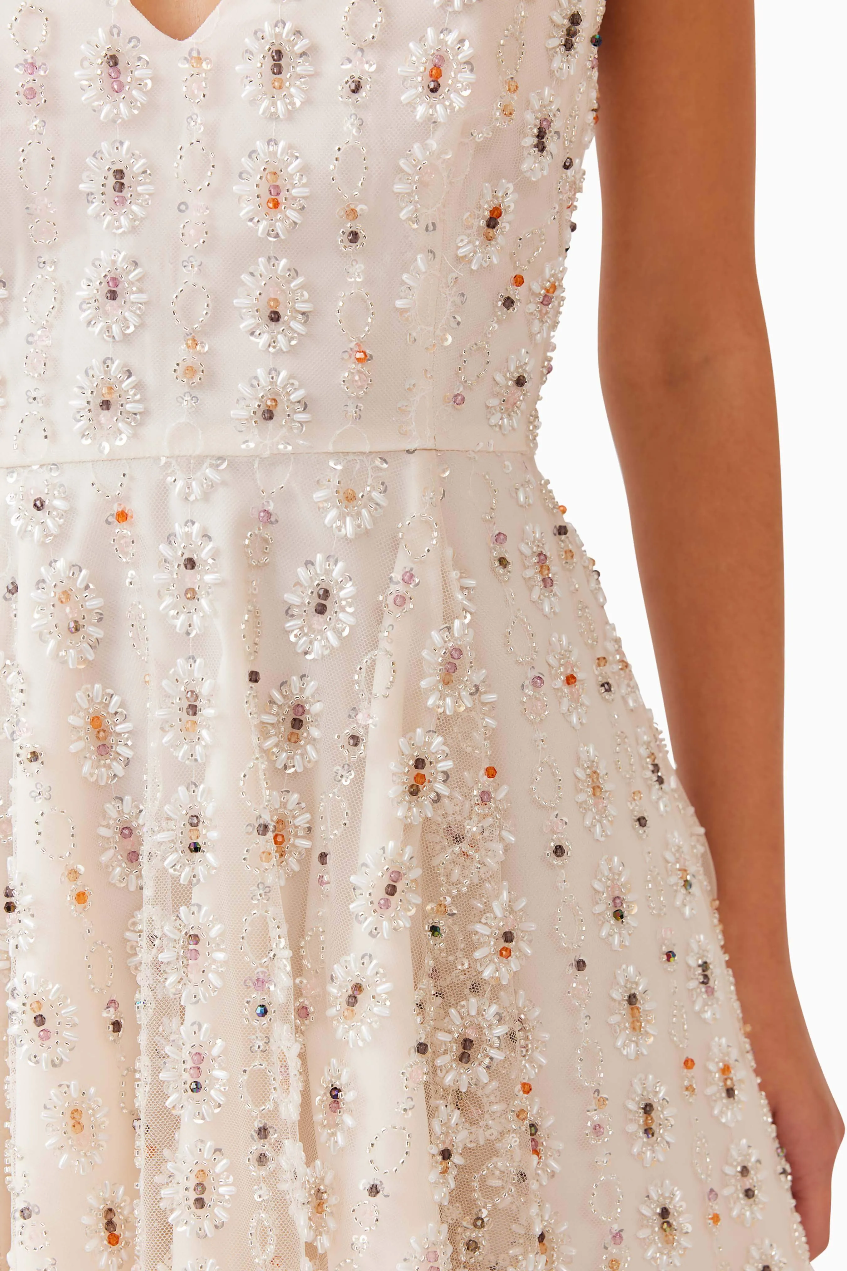 Kristina Party Mini Dress in White