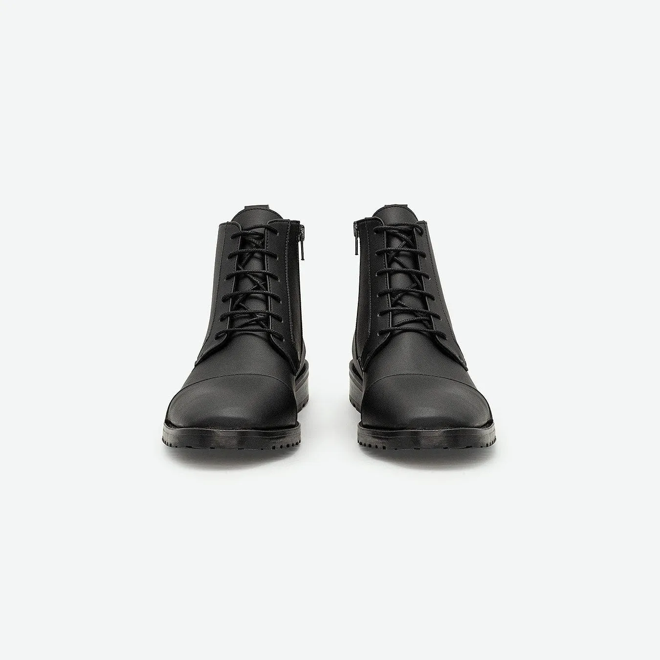 Lincoln Men's Vegan Leather Ankle Boots | Black