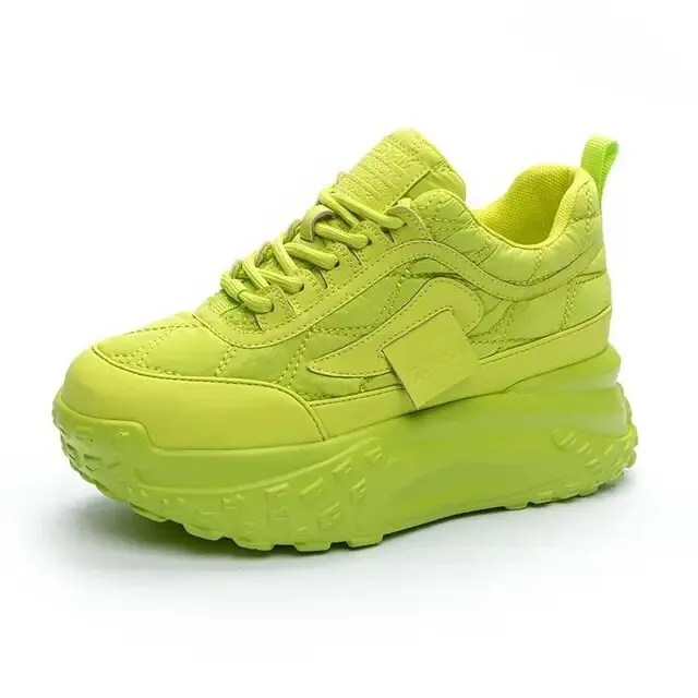 Luxury Silver Increases Height Sneakers Women Shoes