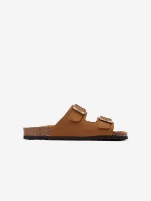 Mango Women's Vegan Comfort Footbed Sandals | Tan