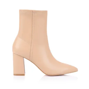Max Stretch Ankle Boots - Beige Stretch