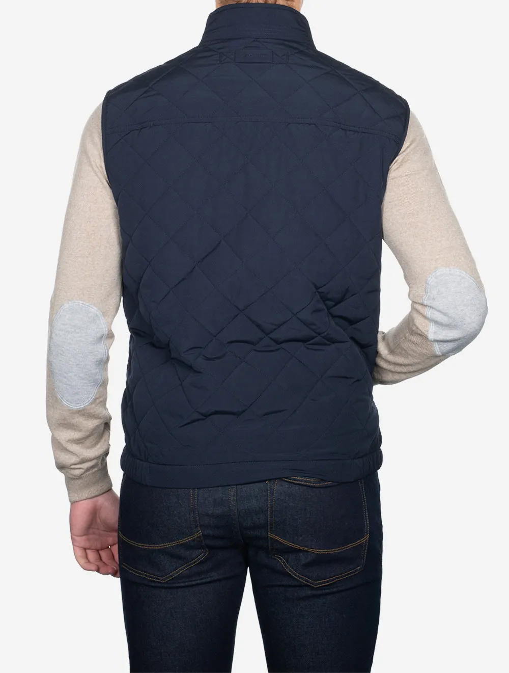Quilted Windcheater Vest Evening Blue