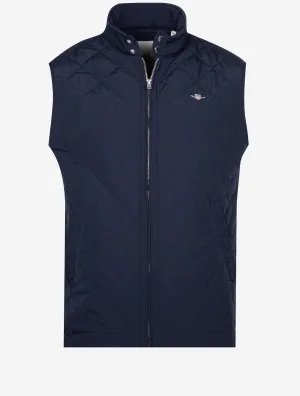 Quilted Windcheater Vest Evening Blue
