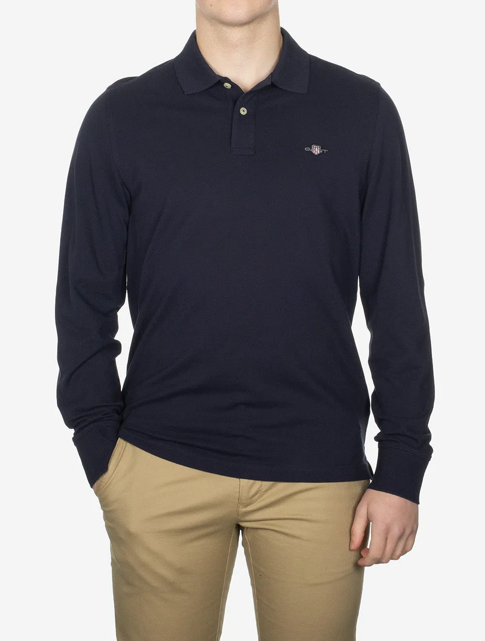 Shield Piqué Rugger Evening Blue