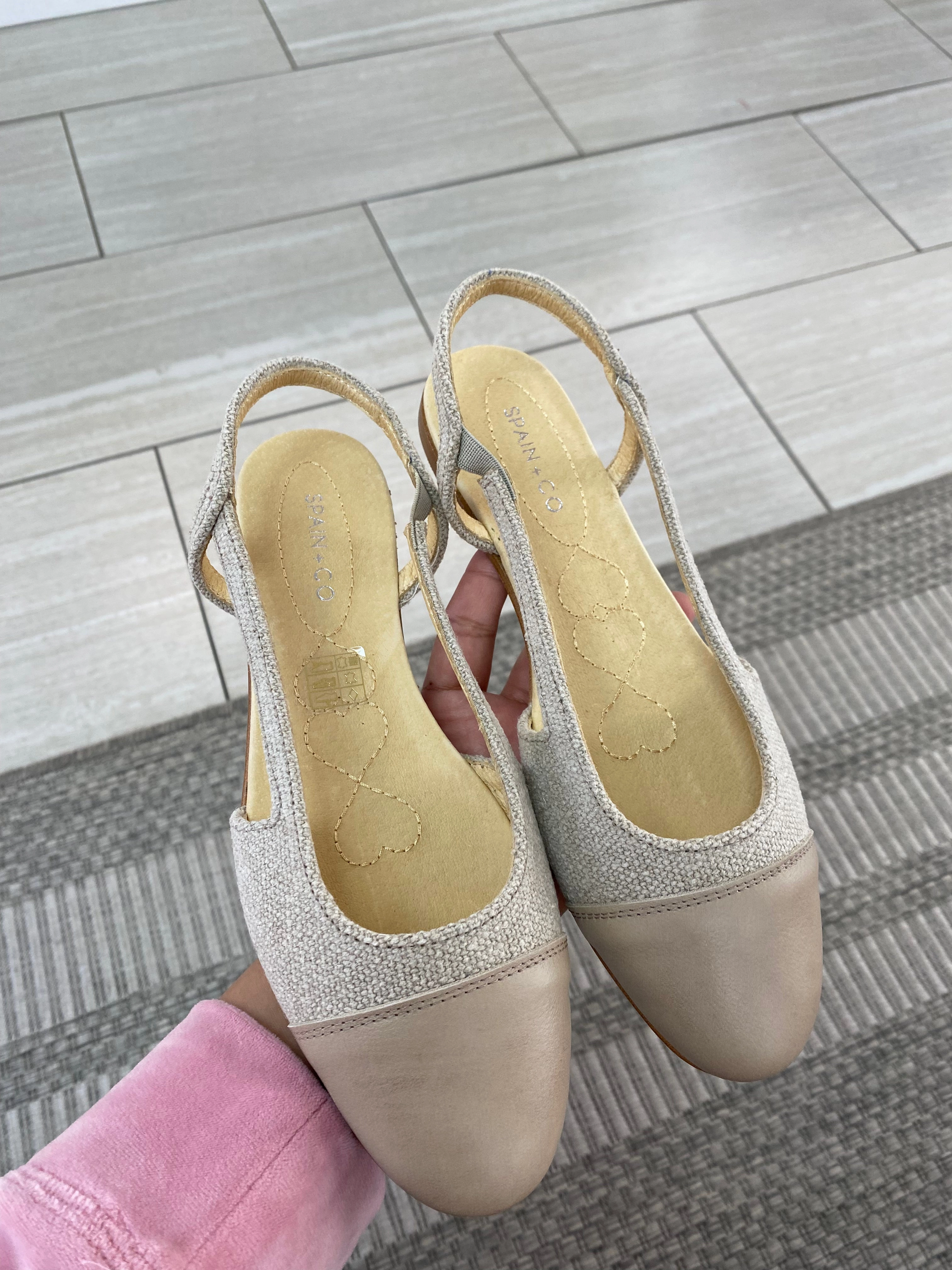 Spain Co Linene Captoe Slingback