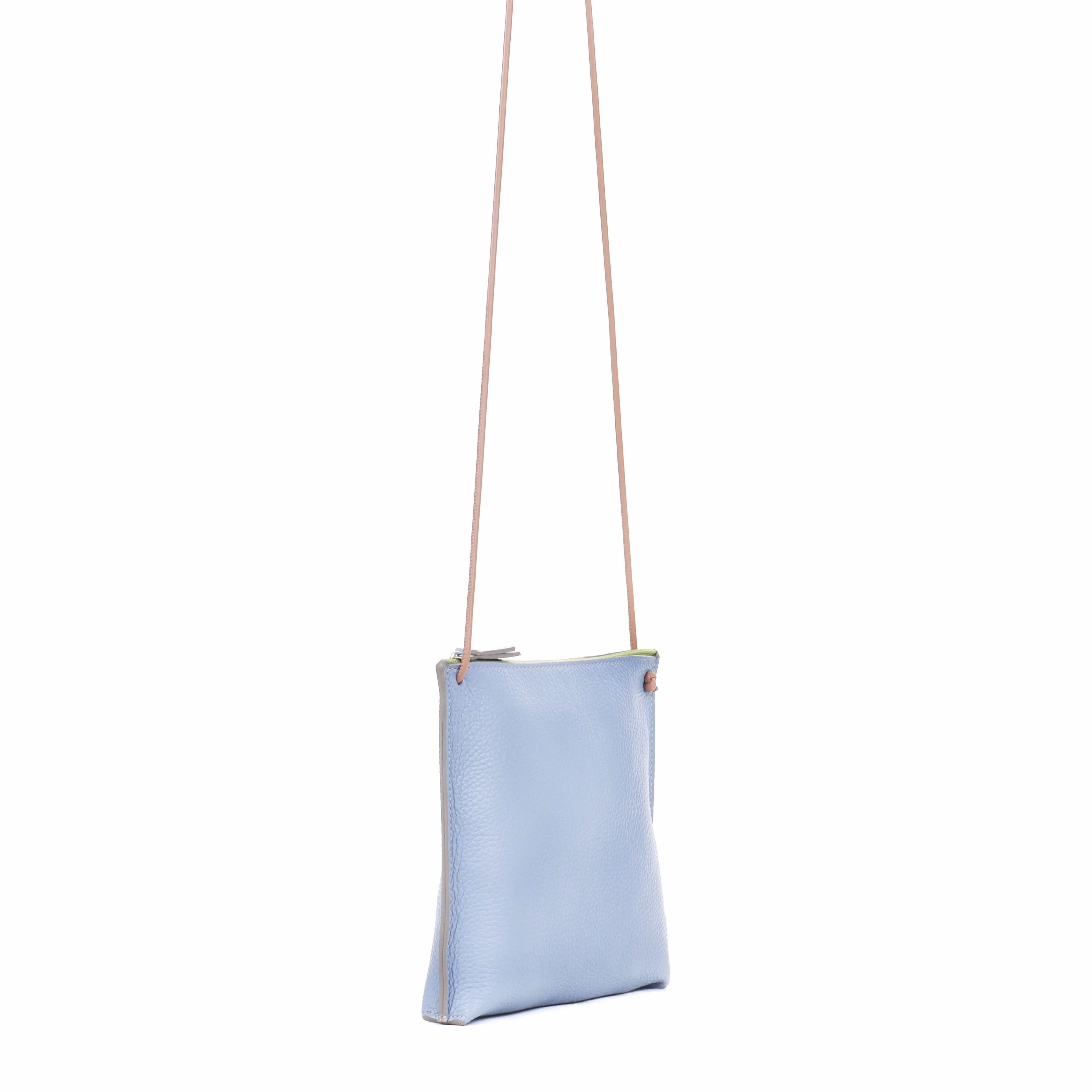 STRAPPY POUCH CORNFLOWER CALF