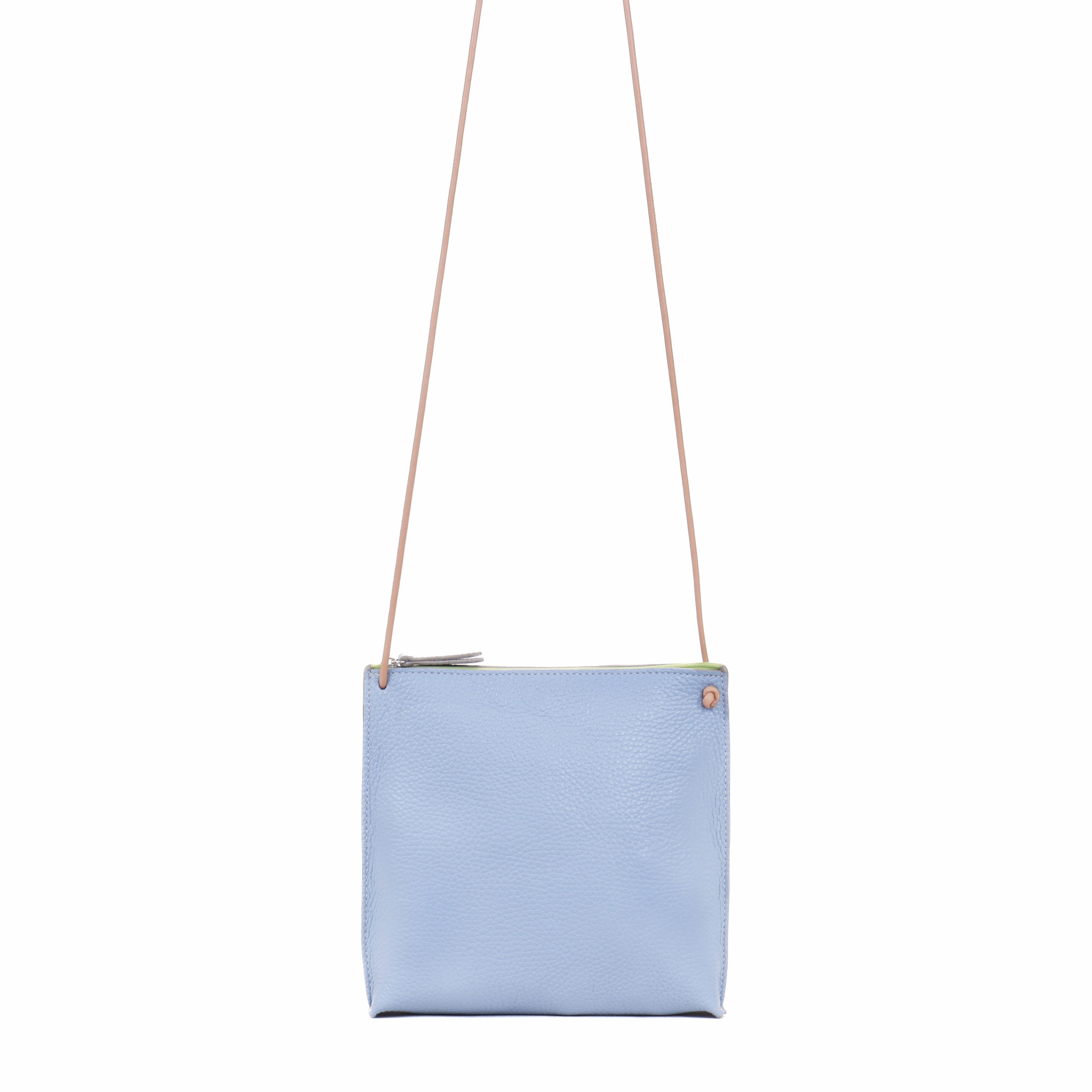 STRAPPY POUCH CORNFLOWER CALF
