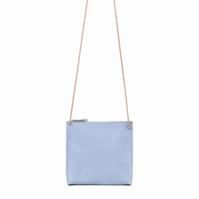 STRAPPY POUCH CORNFLOWER CALF