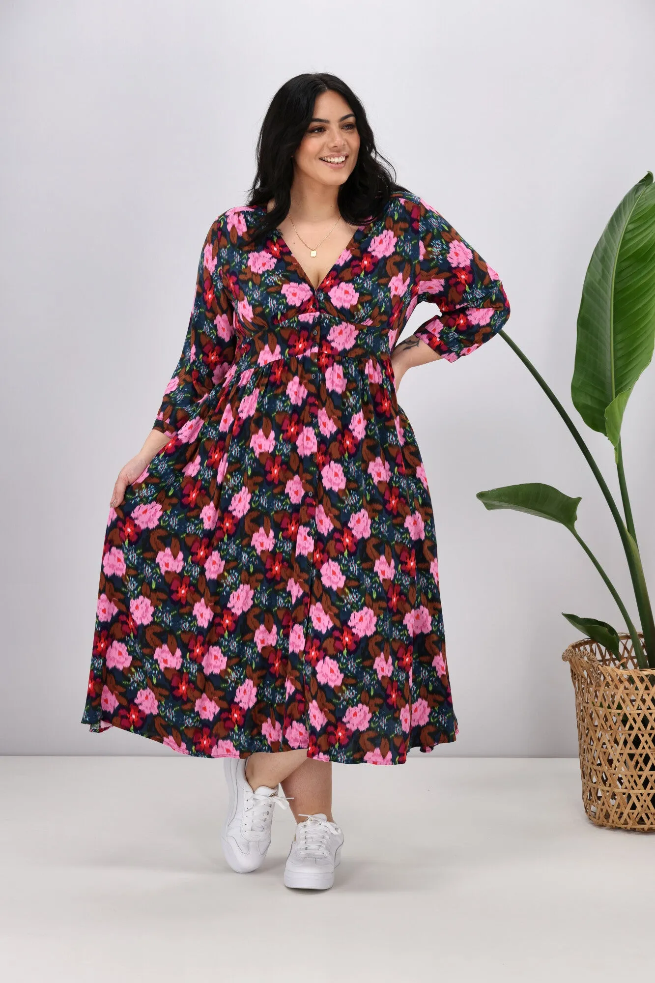 Sunday Boho Arwen Dress Winter Floral