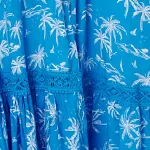 Tropical Print Angel Sleeve Maxi Dress