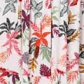 Tropical Print Tie Neck Knee Length Dress